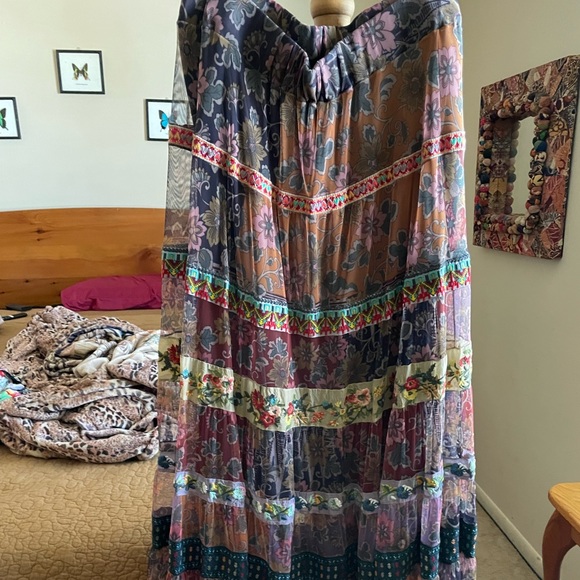 Johnny Was Seva Mesh Skirt - Picture 3 of 11